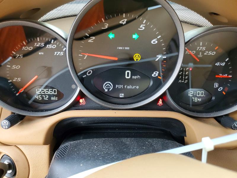 2007 Porsche Boxster VIN WP0CA29827U712334 COPART salvage auction — FRONT END, TX - SALVAGE VEHICLE TITLE, sold $2,150 on 2026-07-14 (photo 9)