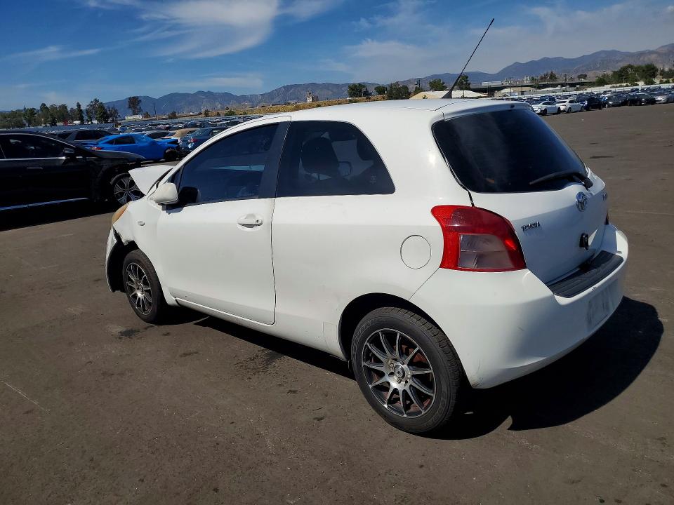 2007 Toyota Yaris VIN JTDJT903075108416 COPART salvage auction — FRONT END, Ca - Salvage Certificate, sold $250 on 2026-07-13 (photo 2)