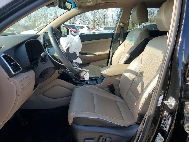 2021 Hyundai Tucson VIN KM8J33AL9MU410442 COPART salvage auction — FRONT END, Md - Cert Of Salvage > 75% Damage, sold $2,200 on 2026-07-28 (photo 7)