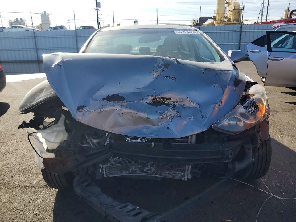 2013 Hyundai Elantra VIN KMHDH4AE0DU950266 COPART salvage auction — FRONT END, Ca - Salvage Certificate, sold $225 on 2026-07-13 (photo 5)