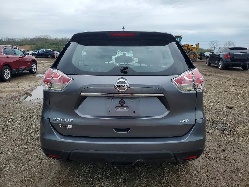 2015 Nissan Rogue VIN KNMAT2MV8FP584984 COPART salvage auction — HAIL, Il - Salvage Certificate, sold $900 on 2026-07-10 (photo 6)