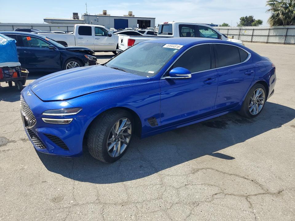 2022 Genesis G70 VIN KMTG34TA2NU094577 COPART salvage auction — FRONT END, Ca - Salvage Certificate, sold $4,600 on 2026-07-10 (photo 1)