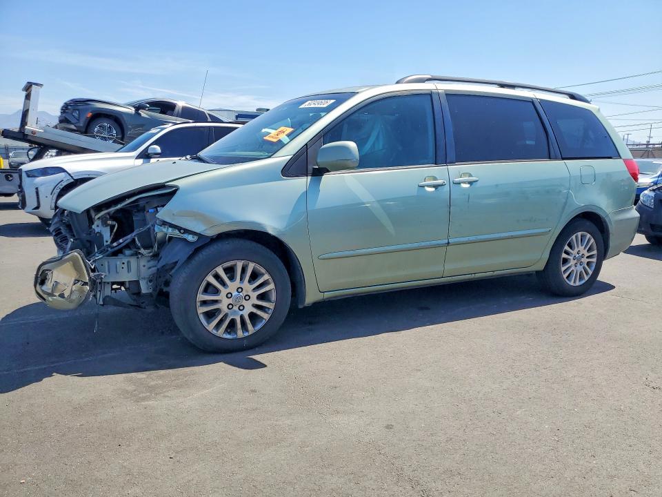 2008 Toyota Sienna VIN 5TDZK22C48S189572 COPART salvage auction — FRONT END, Ca - Salvage Certificate, sold $750 on 2026-07-09 (photo 1)