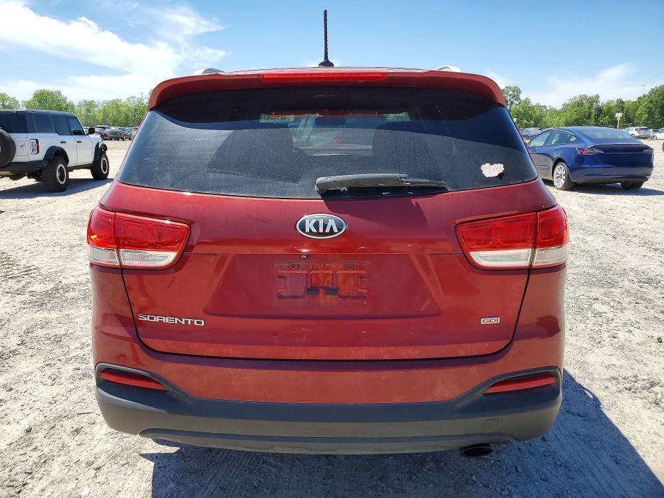 2016 Kia Sorento VIN 5XYPGDA35GG169235 COPART salvage auction — FRONT END, Tx - Salvage Vehicle Title, sold $1,050 on 2026-07-17 (photo 6)