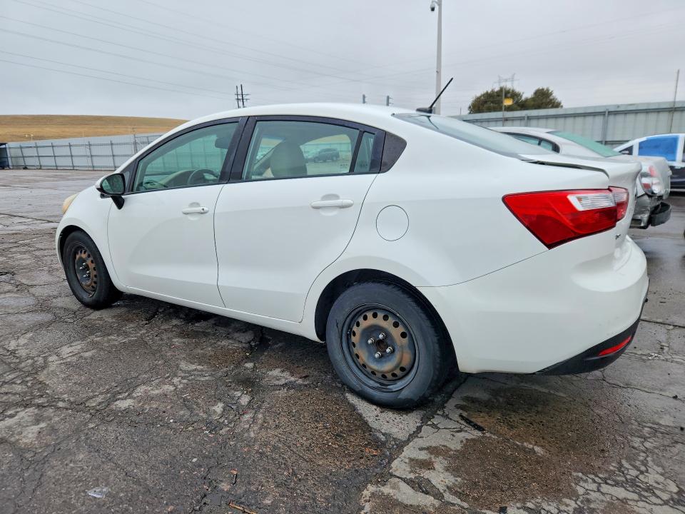 2013 Kia Rio VIN KNADM4A38D6290767 COPART salvage auction — REAR END, Wy - Dis/Dlr/Exp Only Clean Title, sold $275 on 2026-07-20 (photo 2)