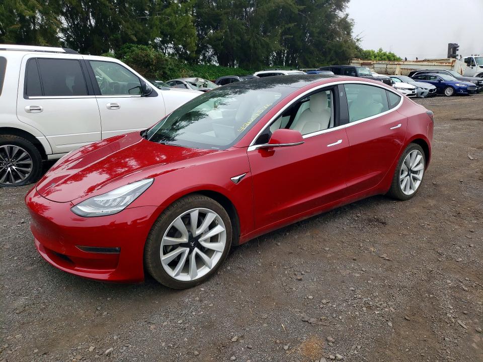 2019 Tesla Model 3 VIN 5YJ3E1EB1KF522249 COPART salvage auction — WATER/FLOOD, Hi - Certificate Of Salvage, sold $2,650 on 2026-07-20 (photo 1)