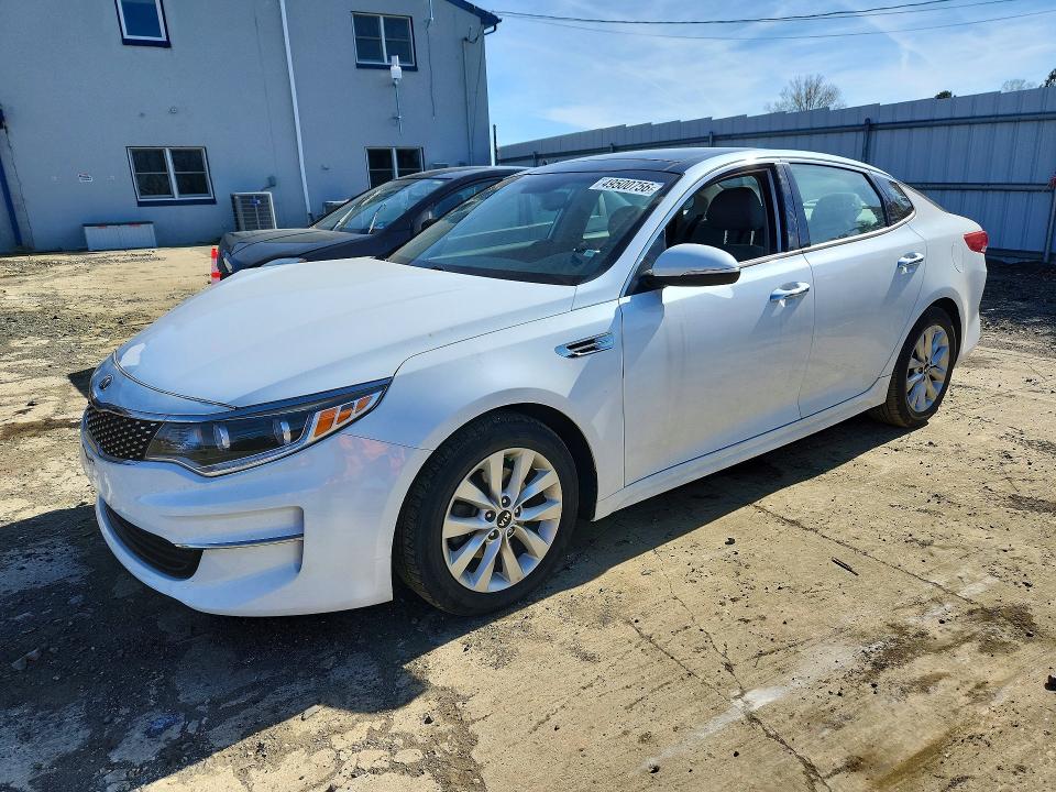 2016 Kia Optima VIN 5XXGU4L38GG091513 COPART salvage auction — FRONT END, Id - Salvage Certificate Of Title, sold $2,600 on 2026-07-27 (photo 1)
