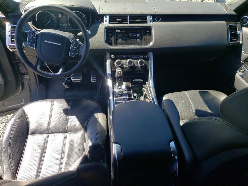 2016 Land rover VIN SALWR2KF8GA651581 COPART salvage auction — FRONT END, Nv - Salvage Title, sold $9,400 on 2026-07-09 (photo 8)
