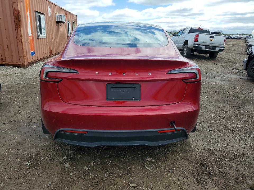2025 Tesla Model 3 VIN 5YJ3E1EAXSF918185 COPART salvage auction — FRONT END, Il - Salvage Certificate, sold $11,600 on 2026-07-07 (photo 6)