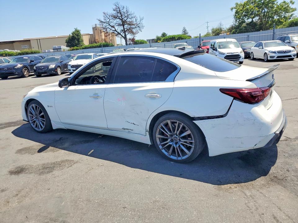 2018 Infiniti Q50 VIN JN1FV7AP1JM461303 COPART salvage auction — REAR END, CA - SALVAGE CERTIFICATE, sold $475 on 2026-07-21 (photo 2)