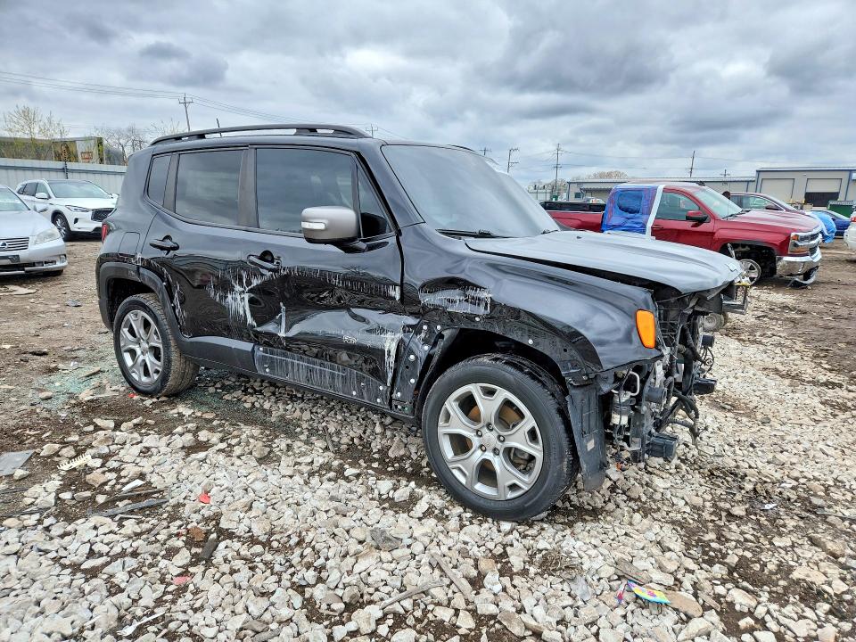2019 Jeep Renegade VIN ZACNJBD18KPJ97446 COPART salvage auction — FRONT END, Il - Salvage Certificate, sold $3,050 on 2026-07-29 (photo 4)