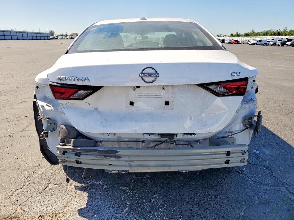 2024 Nissan Sentra VIN 3N1AB8CV6RY253527 COPART salvage auction — VANDALISM, Ca - Salvage Certificate, sold $3,950 on 2026-07-09 (photo 6)