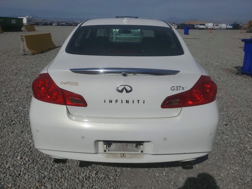 2013 Infiniti G VIN JN1CV6AR6DM765875 COPART salvage auction — FRONT END, Salvage Title, sold $350 on 2026-07-23 (photo 6)