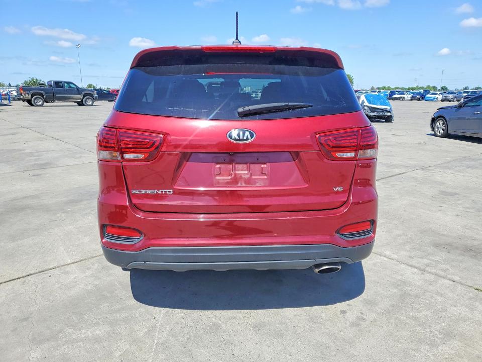 2020 Kia Sorento VIN 5XYPGDA57LG682403 COPART salvage auction — FRONT END, Ca - Salvage Certificate, sold $2,250 on 2026-07-20 (photo 6)