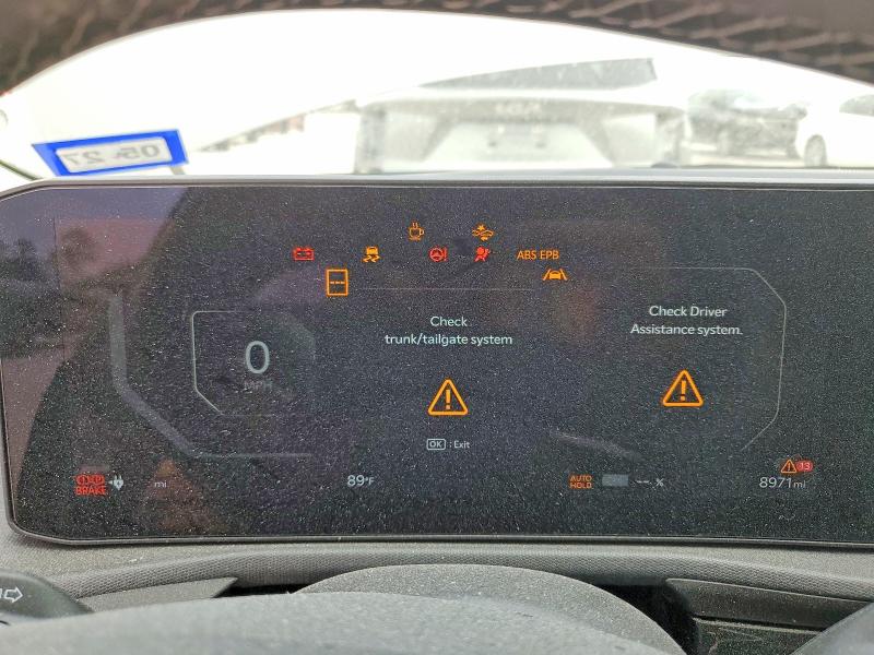 2025 Kia Ev6 VIN 5XYC34JAXSG003522 COPART salvage auction — REAR END, Tx - Salvage Vehicle Title, sold $11,700 on 2026-07-24 (photo 9)