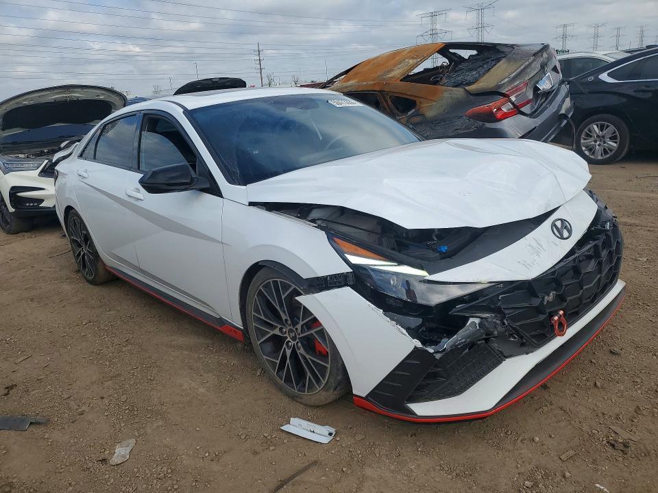2023 Hyundai Elantra VIN KMHLW4AK9PU010480 COPART salvage auction — REAR END, Wv - Salvage Certificate, sold $3,900 on 2026-07-28 (photo 4)