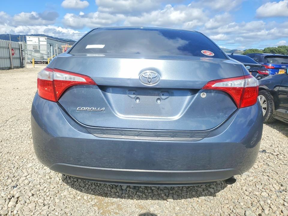 2016 Toyota Corolla VIN 5YFBURHE9GP557099 COPART salvage auction — VANDALISM, Salvage Title, sold $525 on 2026-07-14 (photo 6)