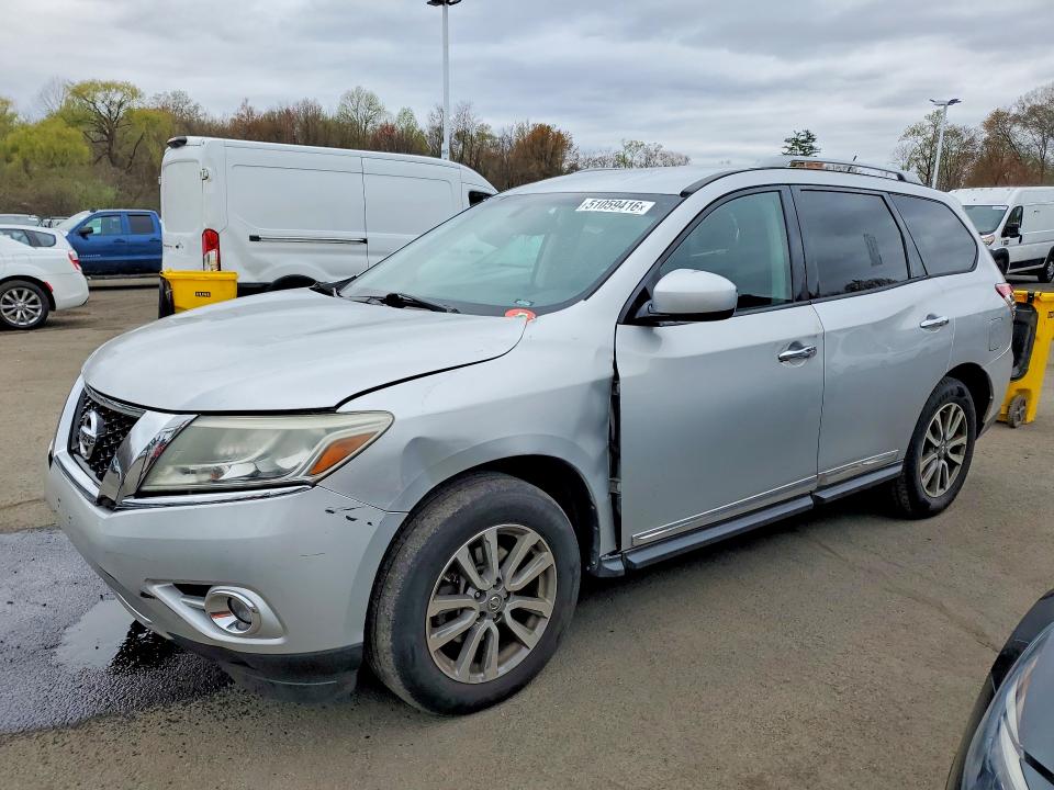 2014 Nissan Pathfinder VIN 5N1AR2MM7EC610532 COPART salvage auction — FRONT END, CT - CERTIFICATE OF TITLE, sold $1,900 on 2026-07-10 (photo 1)