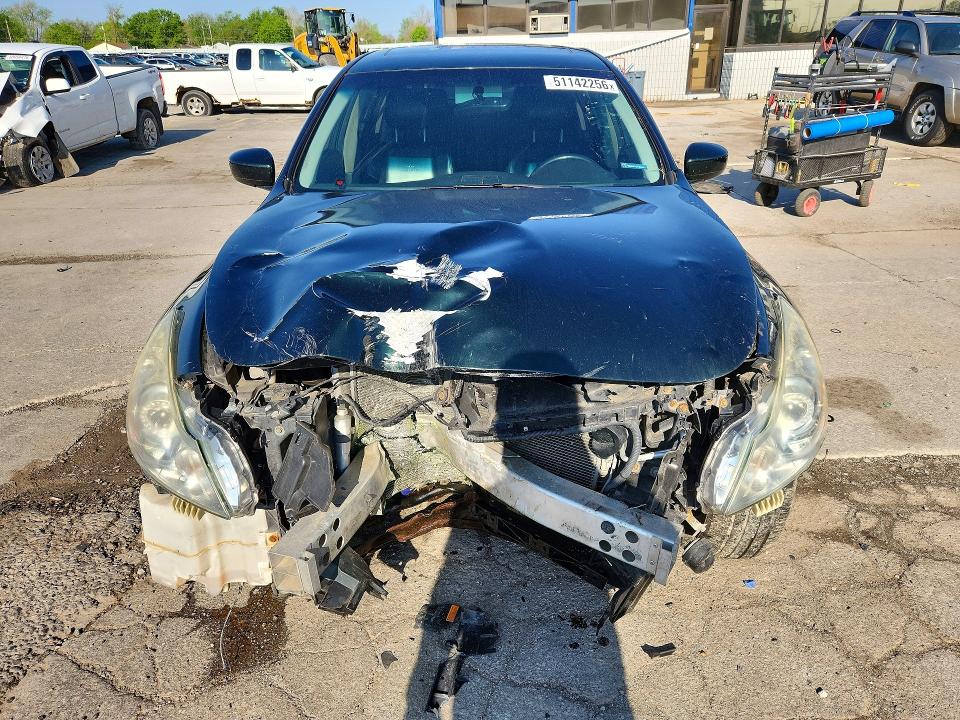 2013 Infiniti G37 VIN JN1CV6AR7DM353836 COPART salvage auction — FRONT END, In - Certificate Of Title, sold $525 on 2026-07-06 (photo 5)