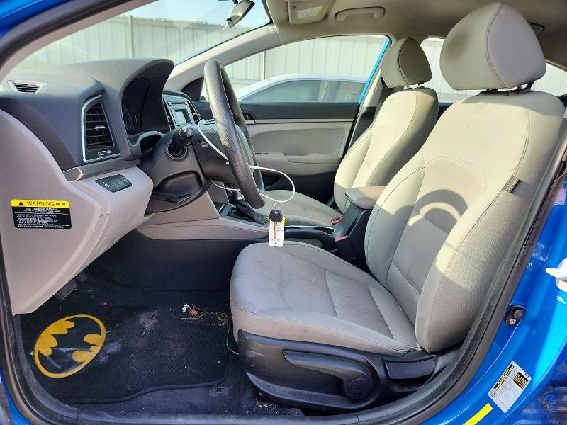 2017 Hyundai Elantra VIN KMHD74LF1HU078971 COPART salvage auction — UNDERCARRIAGE, Tx - Salvage Vehicle Title, sold $2,550 on 2026-07-14 (photo 7)