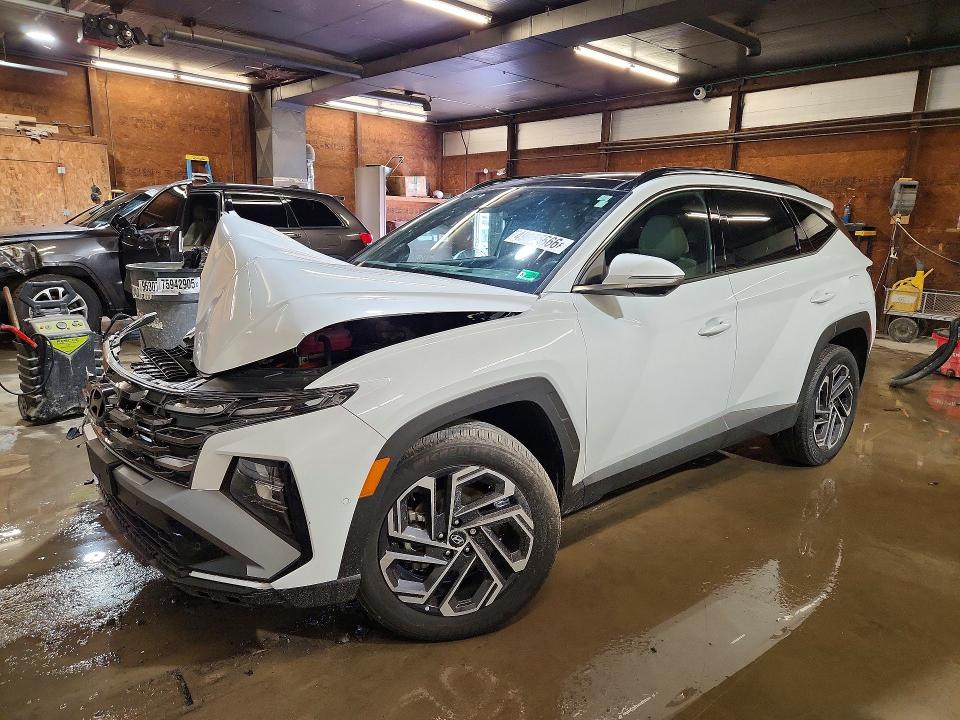 2025 Hyundai Tucson VIN KM8JEDD13SU332327 COPART salvage auction — FRONT END, Pa - Certificate Of Salvage, sold $9,300 on 2026-07-02 (photo 1)