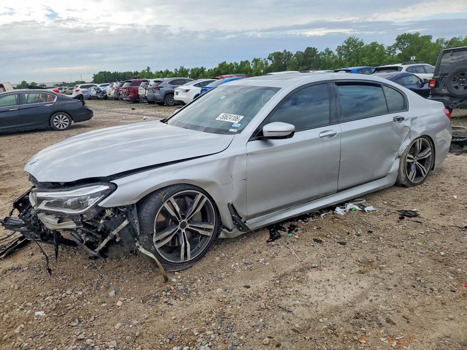 2017 BMW 7er VIN WBA7F2C57HG421875 COPART salvage auction — FRONT END, Tx - Salvage Vehicle Title, sold $3,150 on 2026-07-14 (photo 1)