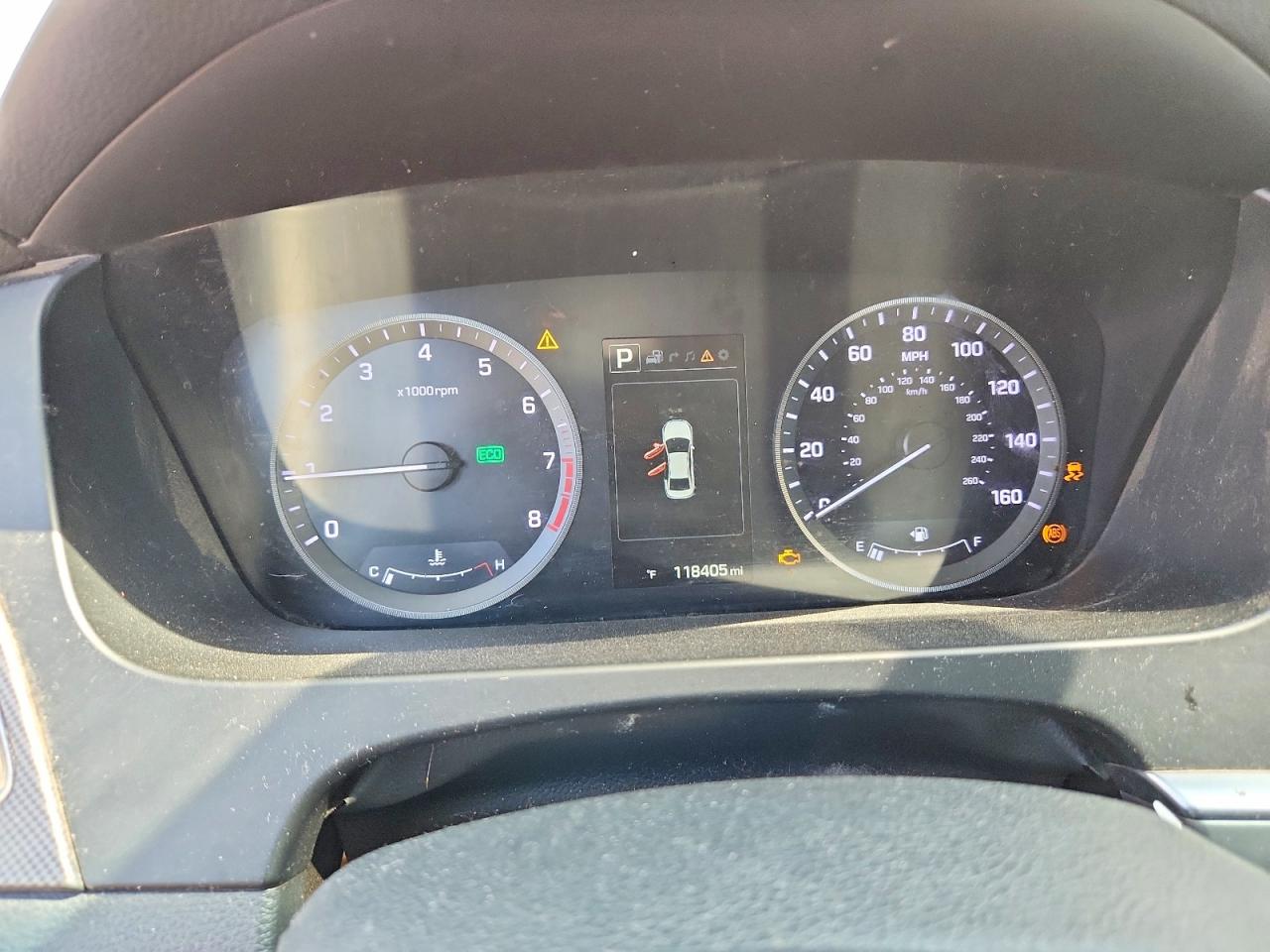 2015 Hyundai Sonata VIN 5NPE34AF8FH098682 COPART salvage auction — Rear End, AL - CERT OF TITLE-SALVAGE TITLE, sold $1,050 on 2026-07-02 (photo 9)