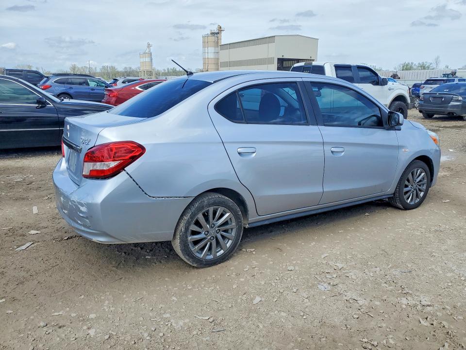 2019 Mitsubishi Mirage VIN ML32F3FJ5KHF11691 COPART salvage auction — HAIL, MO - SALVAGE CERTIFICATE OF TITLE, sold $2,100 on 2026-07-28 (photo 3)