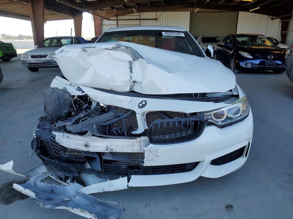 2014 BMW 4 series VIN WBA3N3C5XEF712668 COPART salvage auction — FRONT END, Ca - Salvage Certificate, sold $1,550 on 2026-08-13 (photo 5)