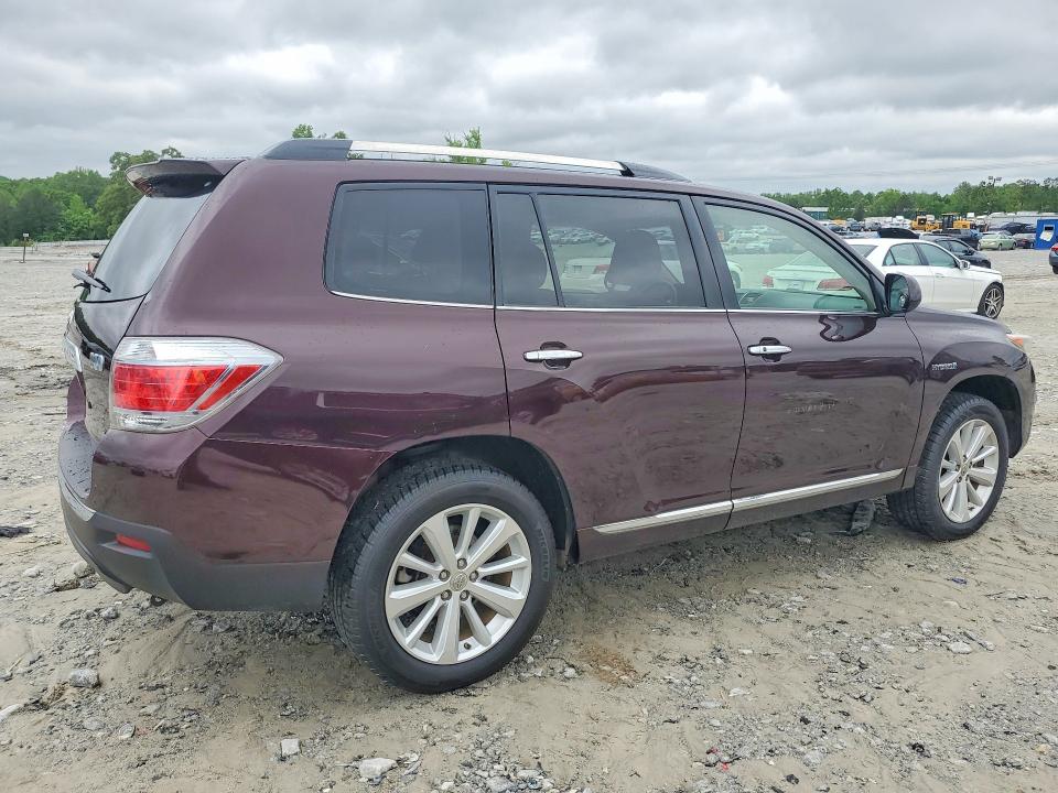2011 Toyota Highlander hybrid VIN JTEDC3EH1B2003825 COPART salvage auction — MINOR DENT/SCRATCHES, Ga - Certificate Of Title, sold $3,350 on 2026-07-09 (photo 3)