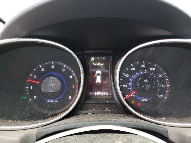 2013 Hyundai Santa fe VIN 5XYZUDLB3DG103252 COPART salvage auction — FRONT END, MI, sold $2,150 on 2026-07-17 (photo 9)