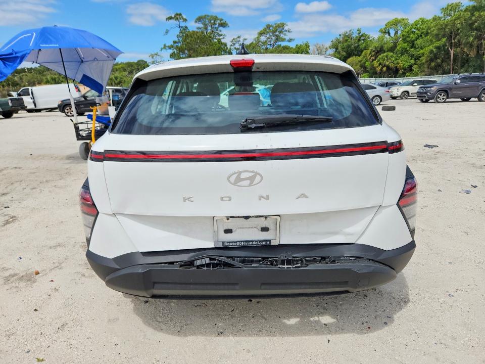 2024 Hyundai Kona VIN KM8HA3AB8RU091117 COPART salvage auction — REAR END, Fl - Cert Of Title Slvg Rebuildable, sold $8,000 on 2026-07-08 (photo 6)