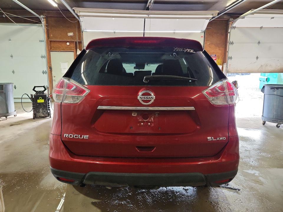 2016 Nissan Rogue VIN 5N1AT2MVXGC833659 COPART salvage auction — FRONT END, Pa - Certificate Of Salvage, sold $1,550 on 2026-07-02 (photo 6)
