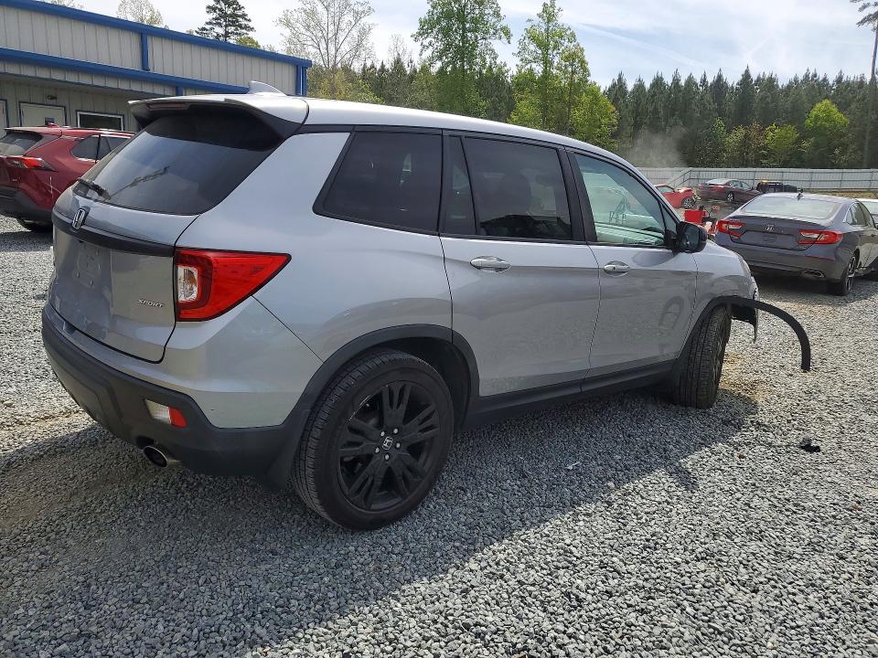 2019 Honda Passport VIN 5FNYF7H26KB001139 COPART salvage auction — FRONT END, Nc - Salvage Certificate Of Title, sold $3,150 on 2026-07-02 (photo 3)