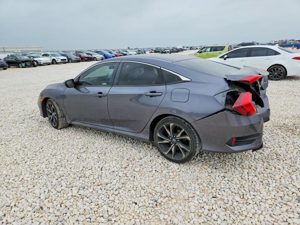 2019 Honda Civic VIN 2HGFC2F83KH530683 COPART salvage auction — REAR END, Tx - Salvage Vehicle Title, sold $2,850 on 2026-07-02 (photo 2)