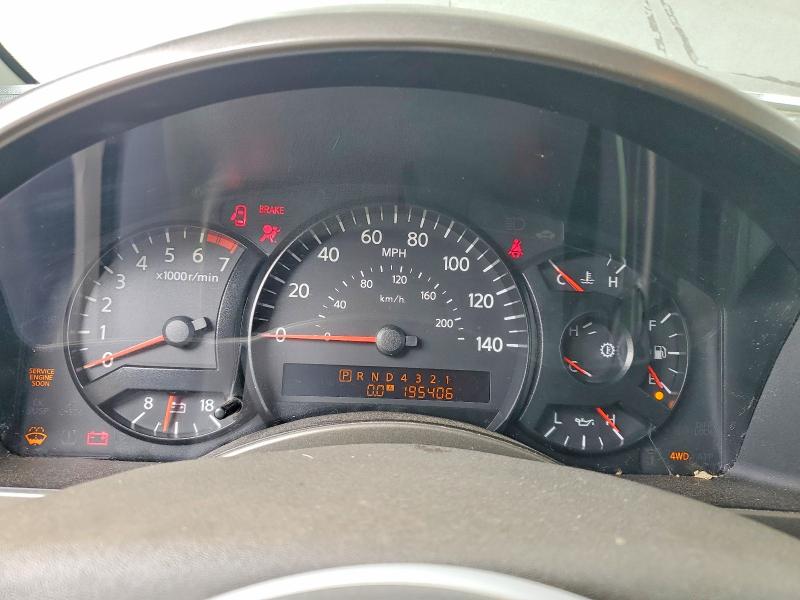 2005 Nissan Armada VIN 5N1AA08B55N715983 COPART salvage auction — MECHANICAL, Al - Certificate Of Title (P), sold $1,200 on 2026-07-03 (photo 9)
