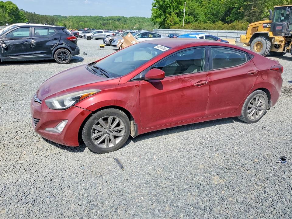 2014 Hyundai Elantra VIN 5NPDH4AE2EH532310 COPART salvage auction — FRONT END, Nc - Salvage Certificate Of Title, sold $1,650 on 2026-07-02 (photo 1)