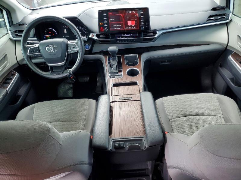 2021 Toyota Sienna VIN 5TDKRKEC5MS027453 COPART salvage auction — FRONT END, Salvage Title, sold $10,400 on 2026-07-20 (photo 8)