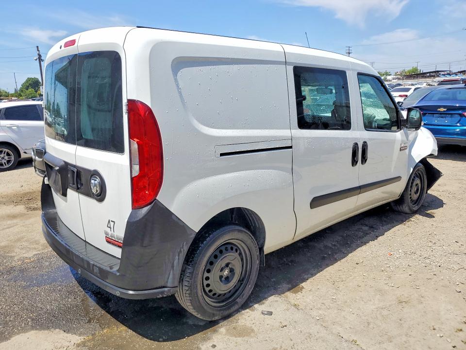 2021 Ram Promaster city VIN ZFBHRFAB2M6V75900 COPART salvage auction — FRONT END, Ca - Salvage Certificate, sold $3,150 on 2026-07-16 (photo 3)