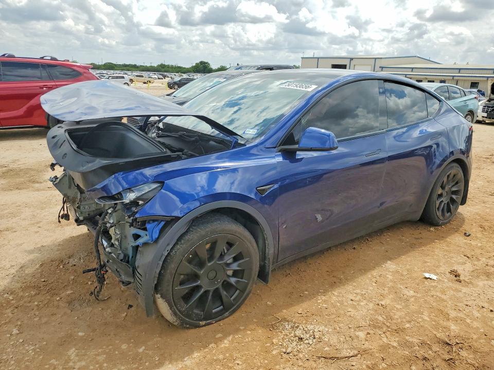 2021 Tesla Model y VIN 5YJYGAEE1MF191816 COPART salvage auction — FRONT END, Tx - Salvage Vehicle Title, sold $5,700 on 2026-07-30 (photo 1)