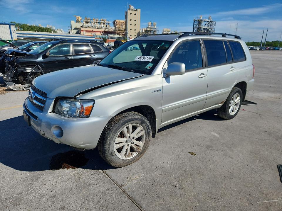 2007 Toyota Highlander hybrid VIN JTEHW21A970036540 COPART salvage auction — FRONT END, La - Cert Of Title-Salvage, sold $1,050 on 2026-07-29 (photo 1)