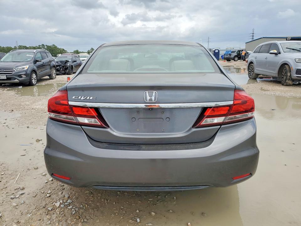 2013 Honda Civic VIN 19XFB2F88DE244926 COPART salvage auction — SIDE, Tx - Salvage Vehicle Title, sold $1,700 on 2026-07-02 (photo 6)