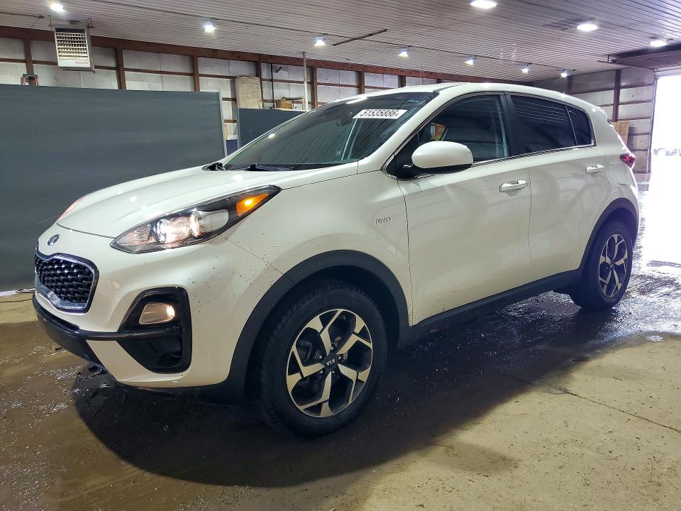 2021 Kia Sportage VIN KNDPMCAC2M7942027 COPART salvage auction — HAIL, Oh - Cert Of Title-Salvage, sold $5,700 on 2026-07-16 (photo 1)
