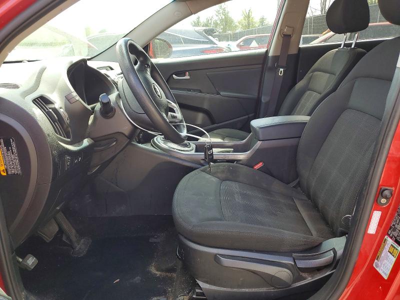 2013 Kia Sportage VIN KNDPB3A22D7511720 COPART salvage auction — FRONT END, Md - Cert Of Salvage > 75% Damage, sold $900 on 2026-07-28 (photo 7)