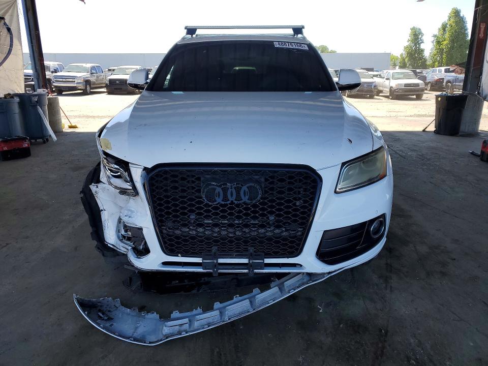 2016 Audi Q5 VIN WA1L2AFP0GA130456 COPART salvage auction — FRONT END, Ca - Salvage Certificate, sold $1,150 on 2026-07-11 (photo 5)
