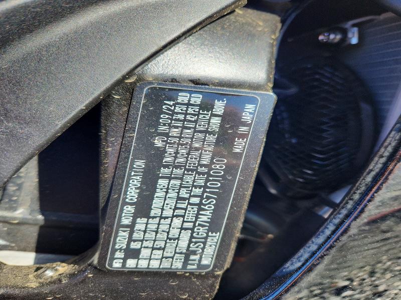 2025 Suzuki Gsx-r VIN JS1GR7MA6S7101080 COPART salvage auction — ROLLOVER, Sc - Cert Of Title-Salvage, sold $250 on 2026-07-27 (photo 9)