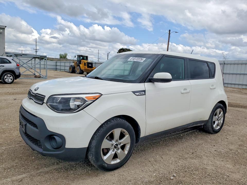 2019 Kia Soul VIN KNDJN2A22K7690460 COPART salvage auction — HAIL, Id - Salvage Certificate Of Title, sold $2,900 on 2026-07-22 (photo 1)