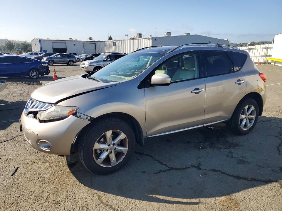 2010 Nissan Murano VIN JN8AZ1MW7AW138538 COPART salvage auction — FRONT END, Ca - Salvage Certificate, sold $325 on 2026-07-04 (photo 1)