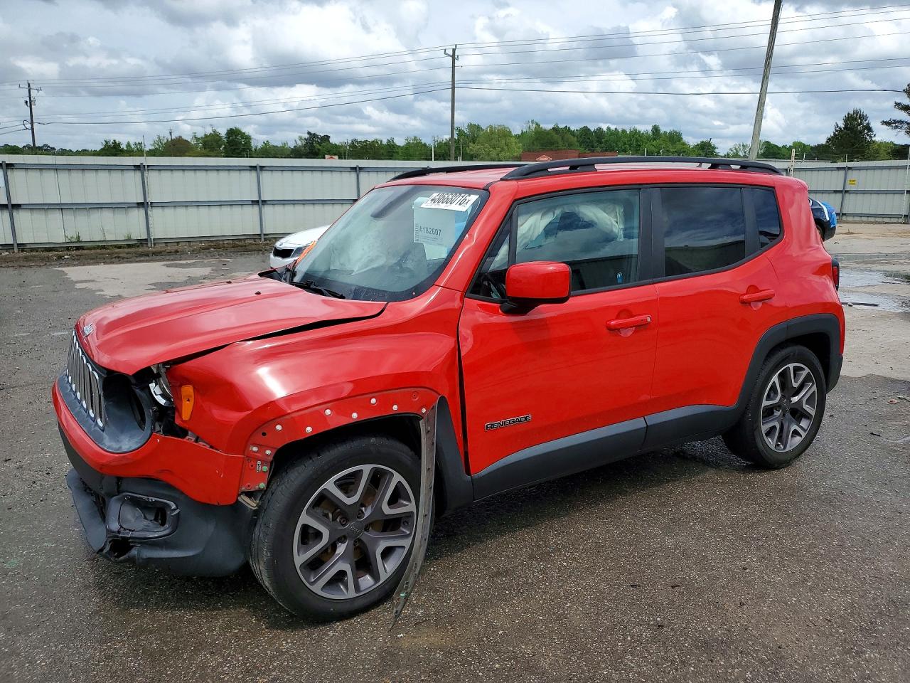 2015 Jeep Renegade VIN ZACCJABT9FPC22823 COPART salvage auction — Front End, AL - CERT OF TITLE-SALVAGE TITLE, sold $700 on 2026-07-09 (photo 1)