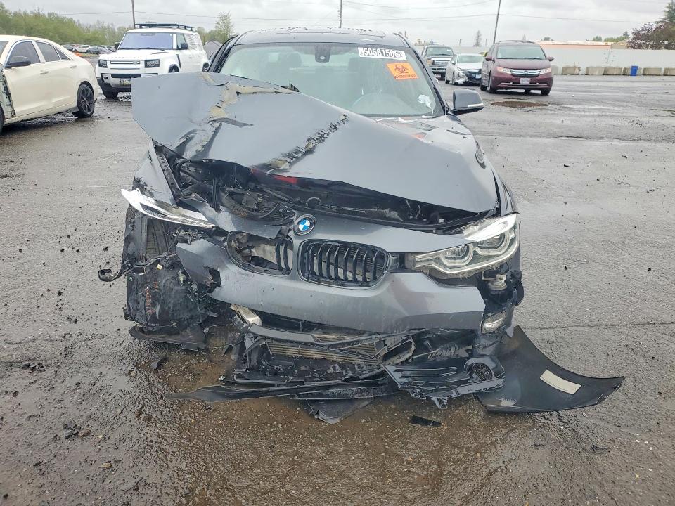 2018 BMW 3er VIN WBA8A3C54JA499595 COPART salvage auction — FRONT END, Or - Certificate Of Title, sold $800 on 2026-07-22 (photo 5)